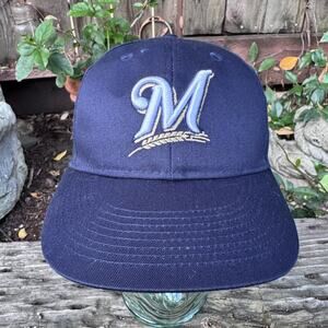 OC Sports Milwaukee Brewers Baseball Cap Hat Youth Blue